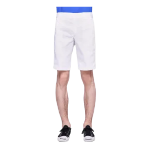 11´ Slim Straight Work Shorts White