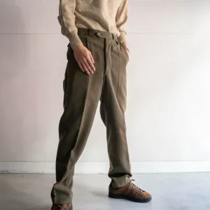 1960s belgium military wool dress pants "dead stock" -1