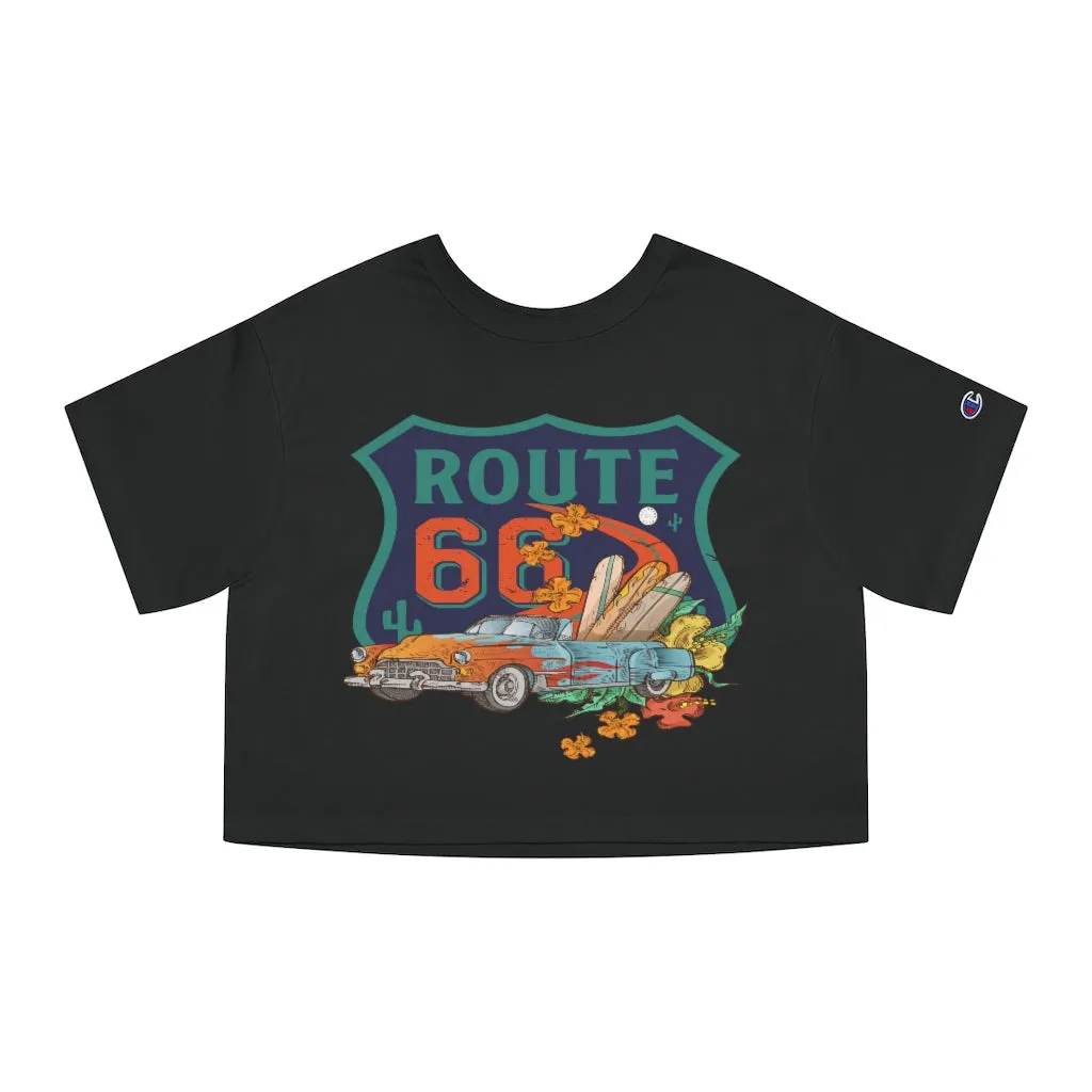 Cruisin Route 66 Cropped T-Shirt