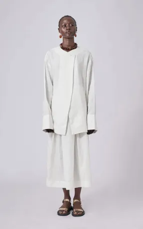 Abiola Olusola LIGHTWEIGHT OVERSIZED LINEN MOKO SHIRT