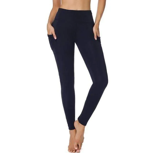 3/4 Yoga Pants women Calf-length Pants Capri Pant Sport leggings Women Fitness Yoga Gym High Waist Leggins Black Drop Shipping