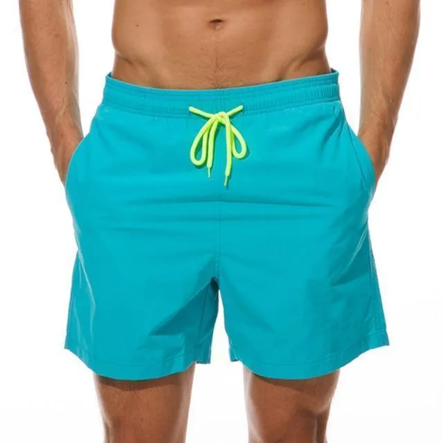 Luminous Beach Shorts With Drawstring