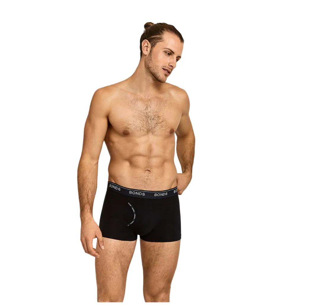 Authentic Bonds Mens Guyfront Trunks Underwear Shorts Black