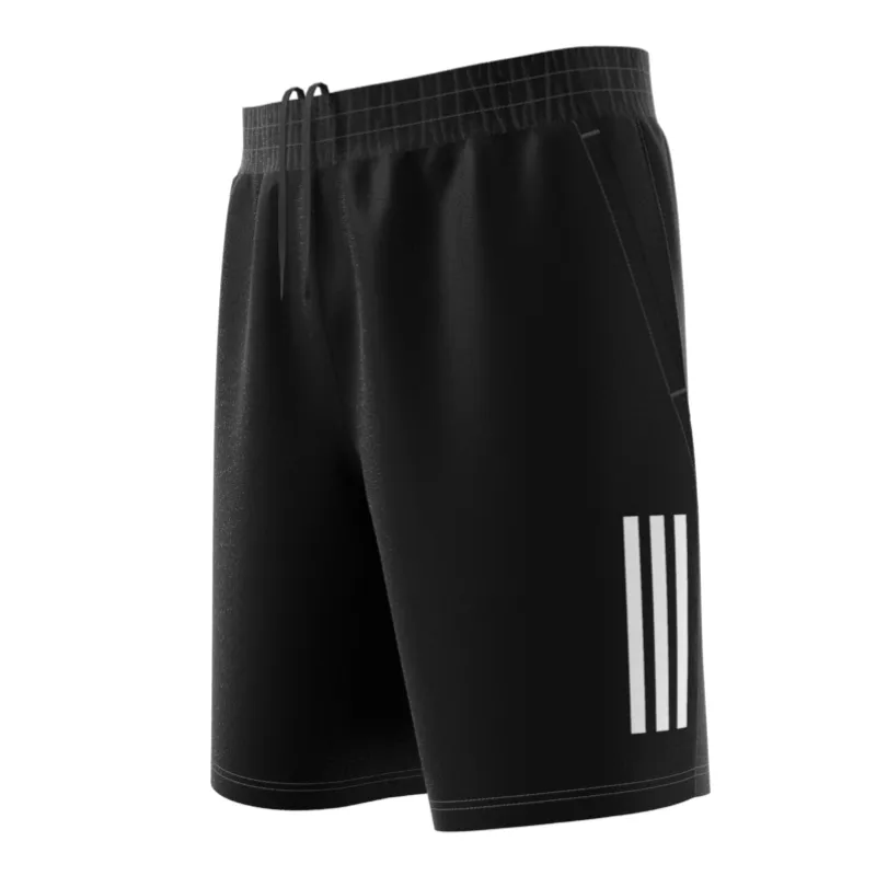 Adidas Club 3 Stripes Men Tennis Shorts - Black