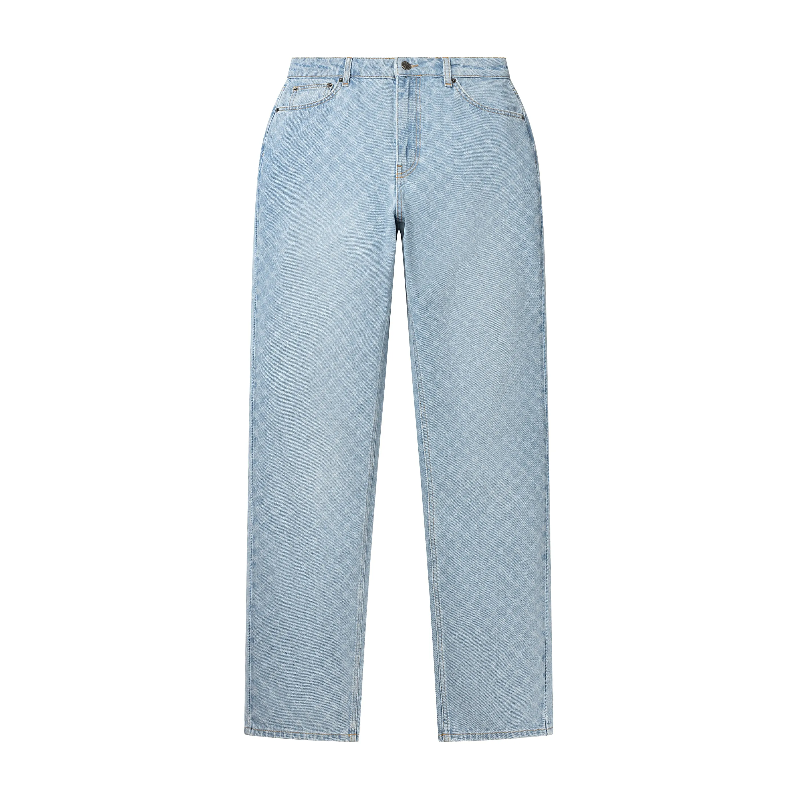 Mid Blue Avery Monogram Jeans