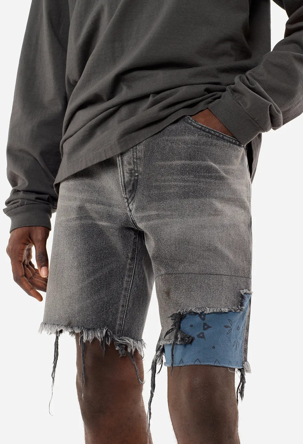 Bozeman Denim Shorts / Indigo Paisley