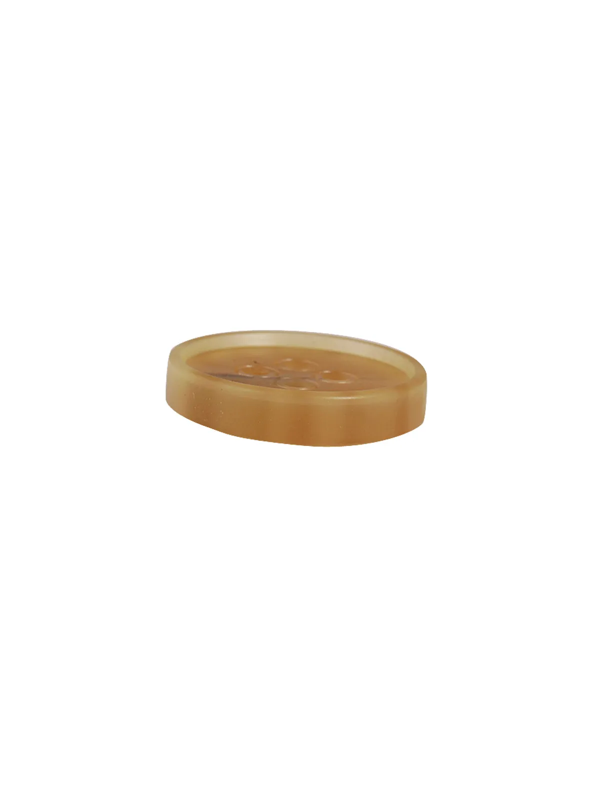 Beige Horn Effect 4-Hole Poly Coat Button