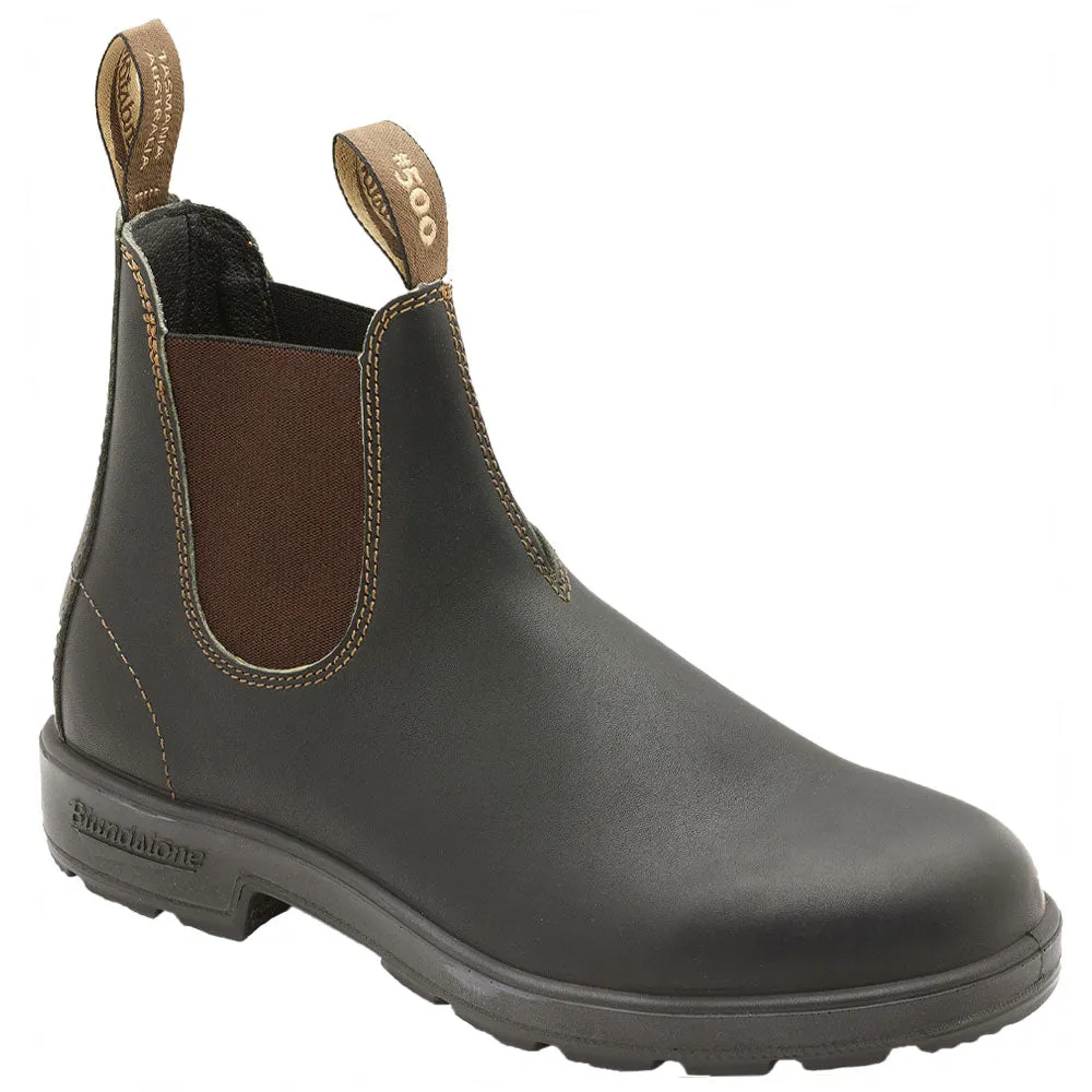 Blundstone 500 Stout Chelsea Boot Stout Brown Leather (Men's)