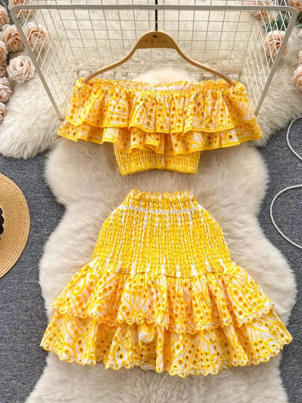 Valencia Luxe Yellow Co-ord Set