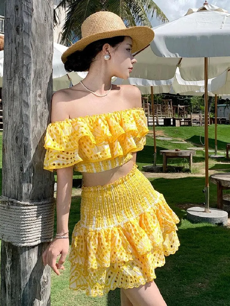 Valencia Luxe Yellow Co-ord Set