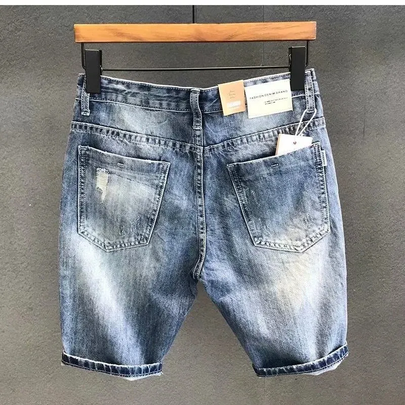 Cargo Denim Shorts