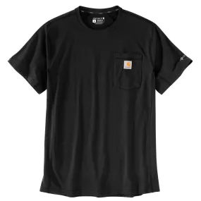 'Carhartt' Men's Force Relaxed Fit Midweight Pocket T-Shirt - Black