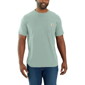 'Carhartt' Men's Force Relaxed Fit Midweight Pocket T-Shirt - Blue Surf