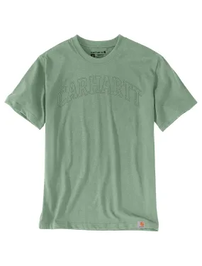 Carhartt Men's Relaxed Fit Heavyweight Short-Sleeve Logo Graphic T-Shirt