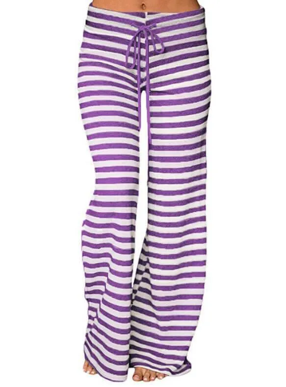 Comfortable Striped Women Pants