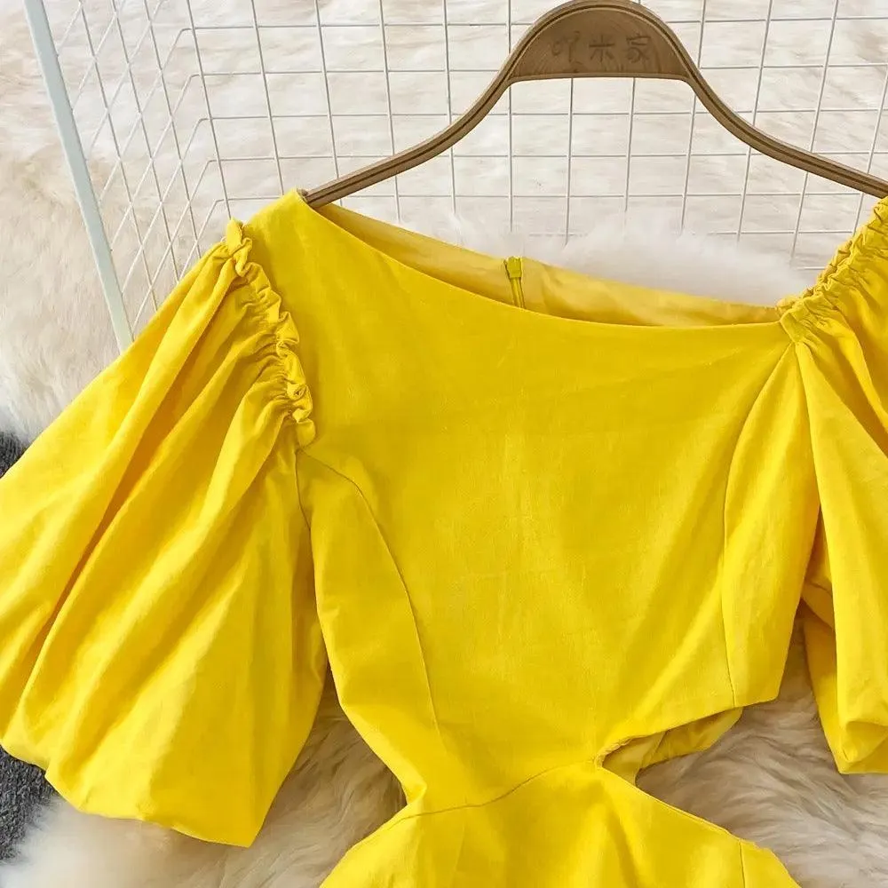 Mark Summer Dress In Yellow