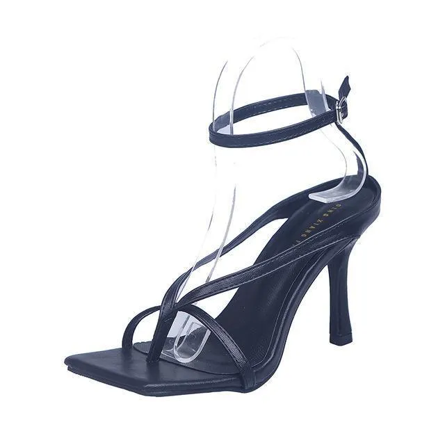 Strappy Open-Toe Women High Heels