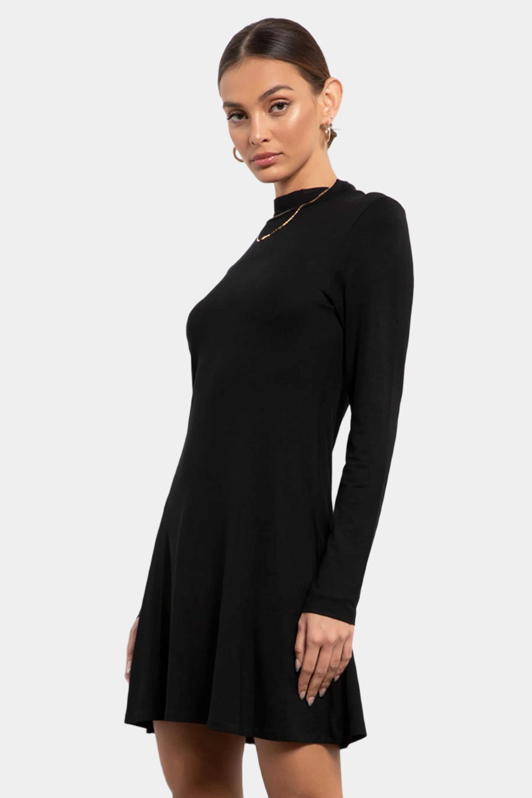 Fernanda Mock Neck Mini Dress