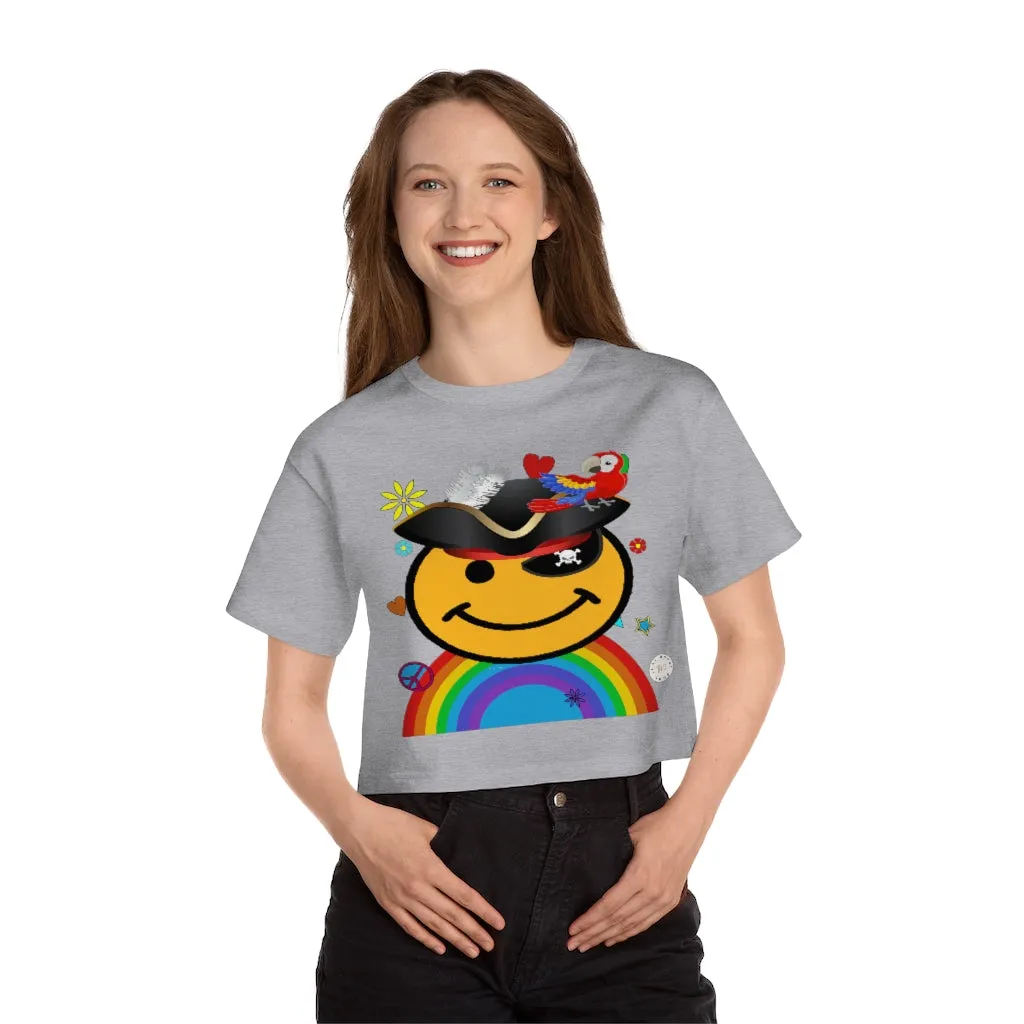 Happy Pirate Cropped T-Shirt