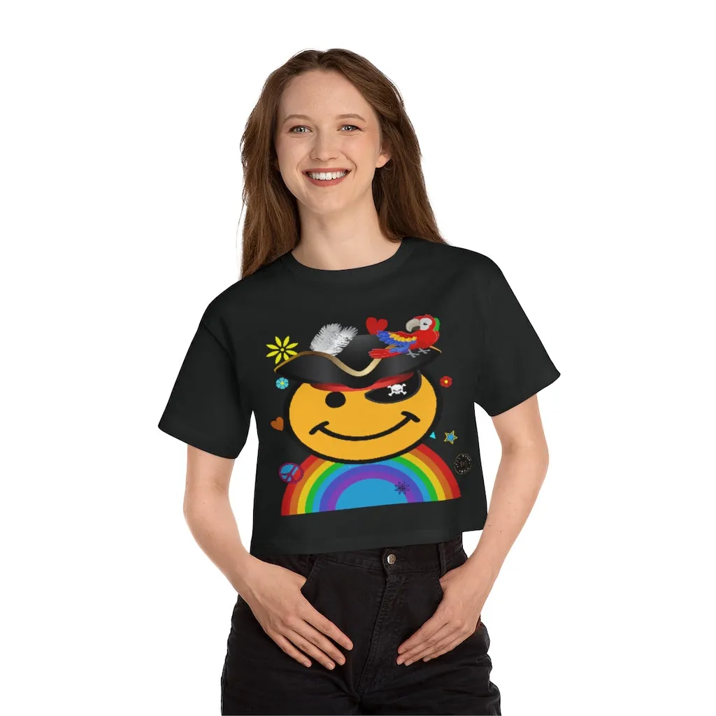 Happy Pirate Cropped T-Shirt