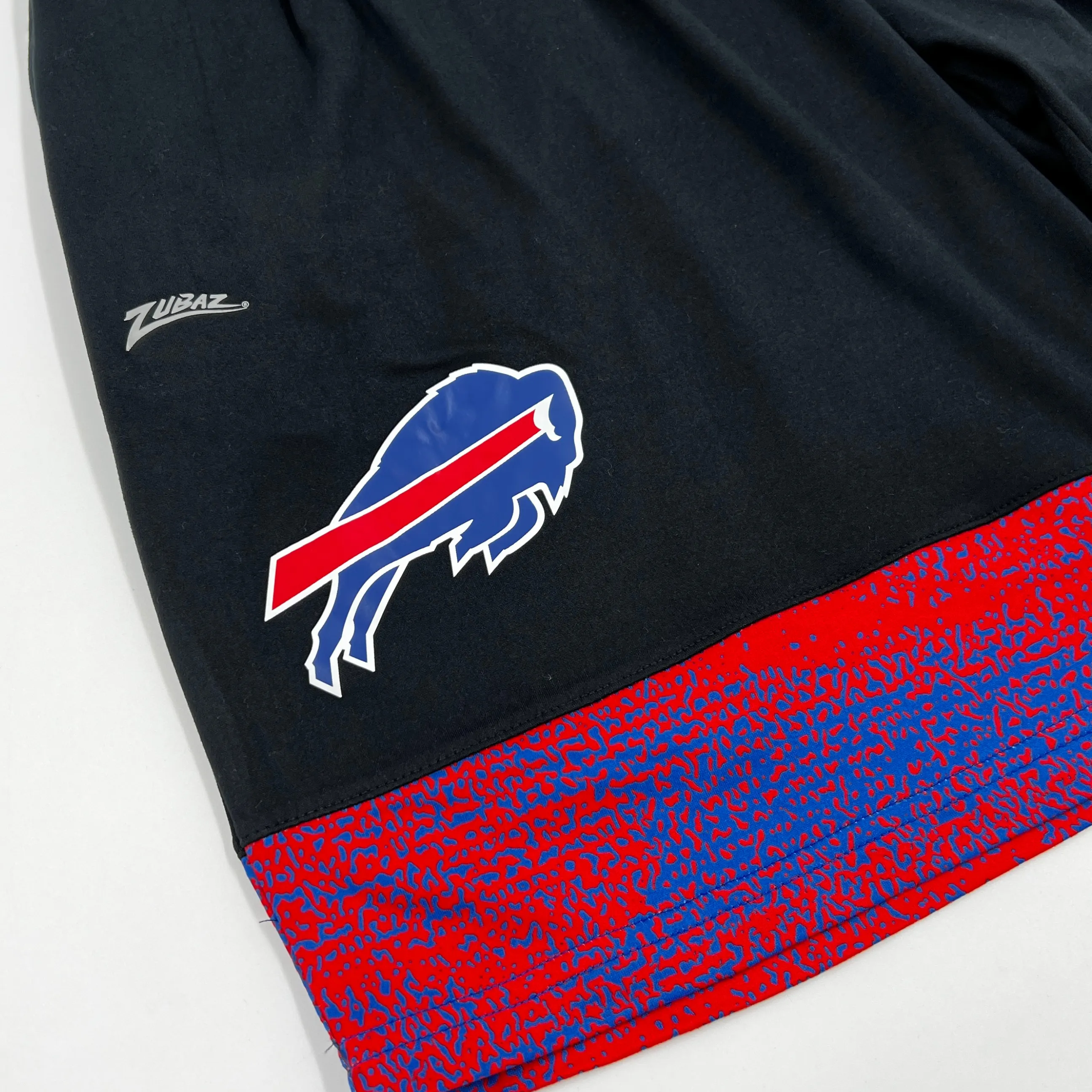 Zubaz Buffalo Bills Black With Red & Blue Print Shorts