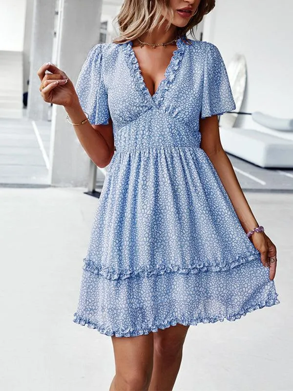 Floral Women Mini Day Dress