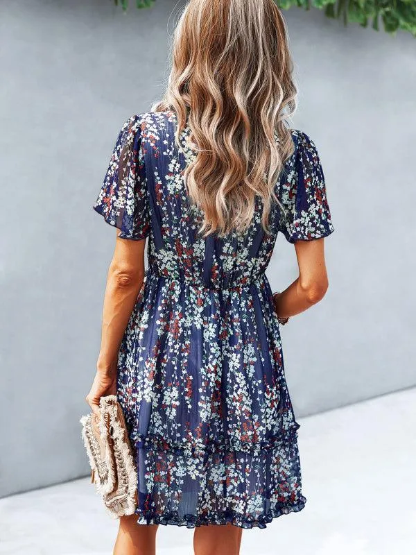 Floral Women Mini Day Dress