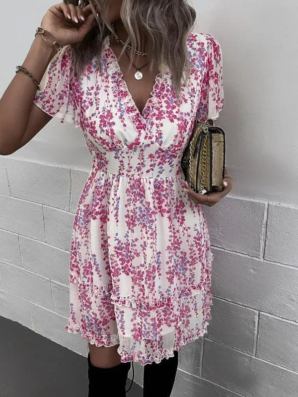 Floral Women Mini Day Dress