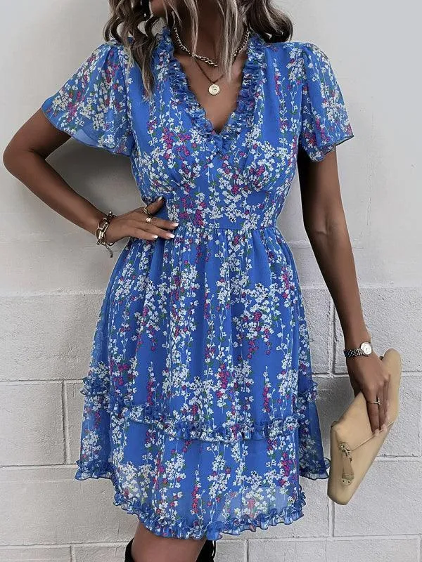 Floral Women Mini Day Dress