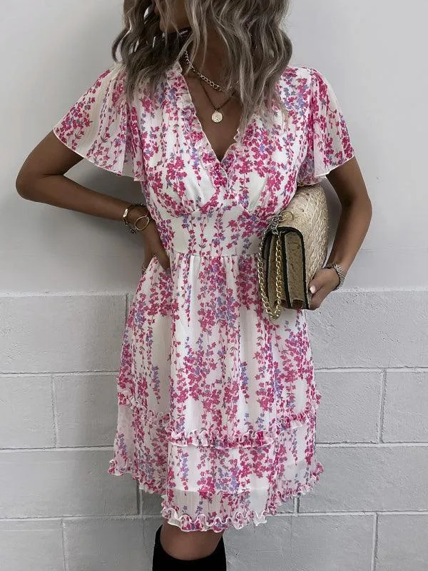 Floral Women Mini Day Dress