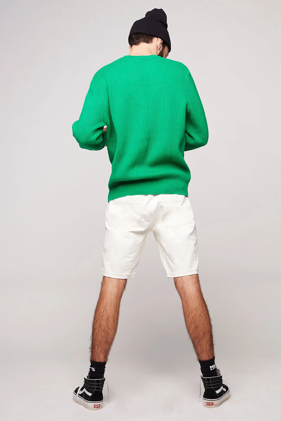 LENNON - Mens Rolled Up Shorts - Off White