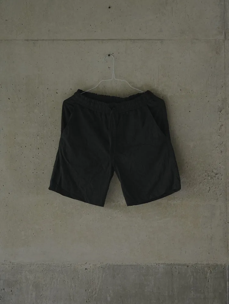 HITAM  [ black ] - men shorts 100%  cotton