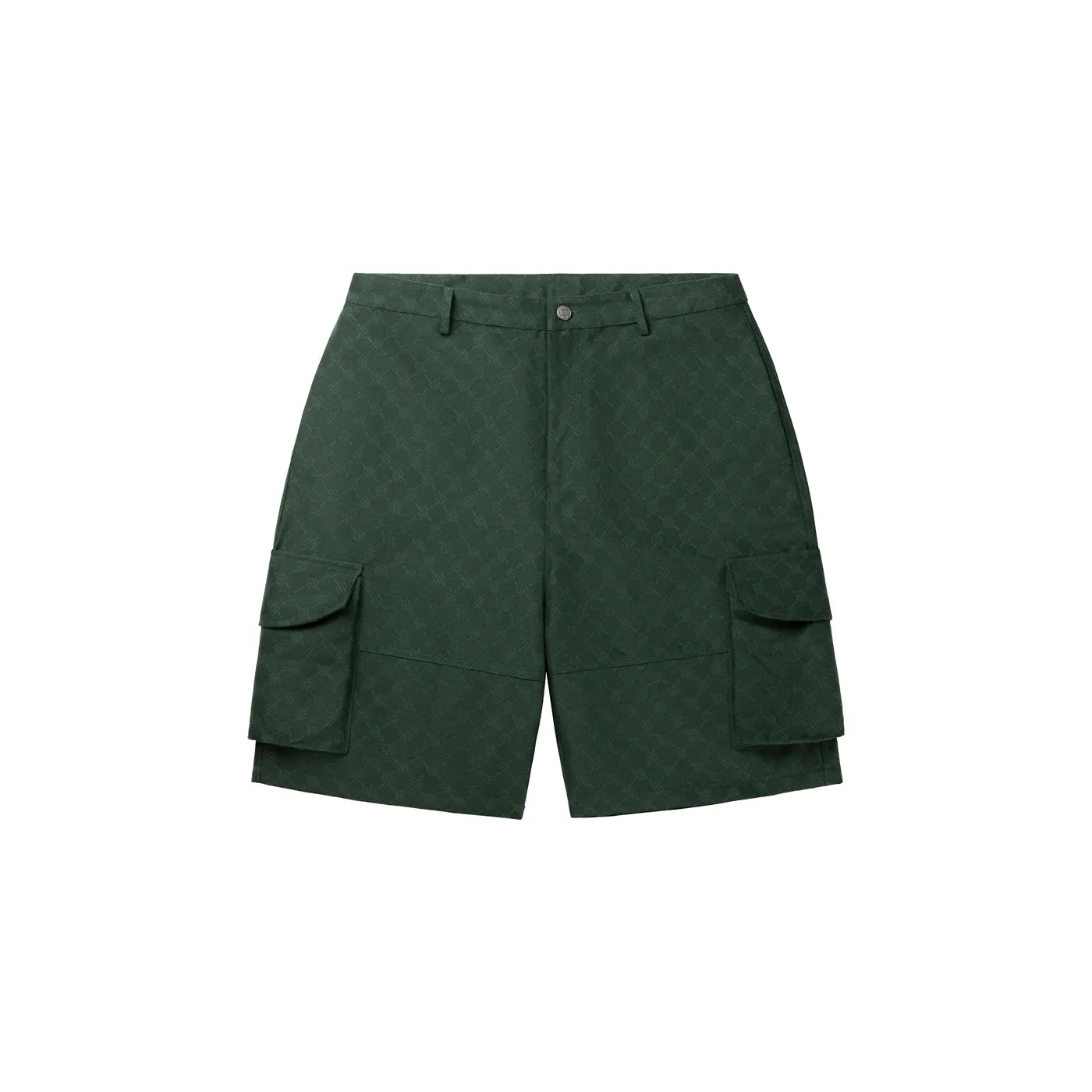 Pine Green Benji Monogram Cargo Shorts