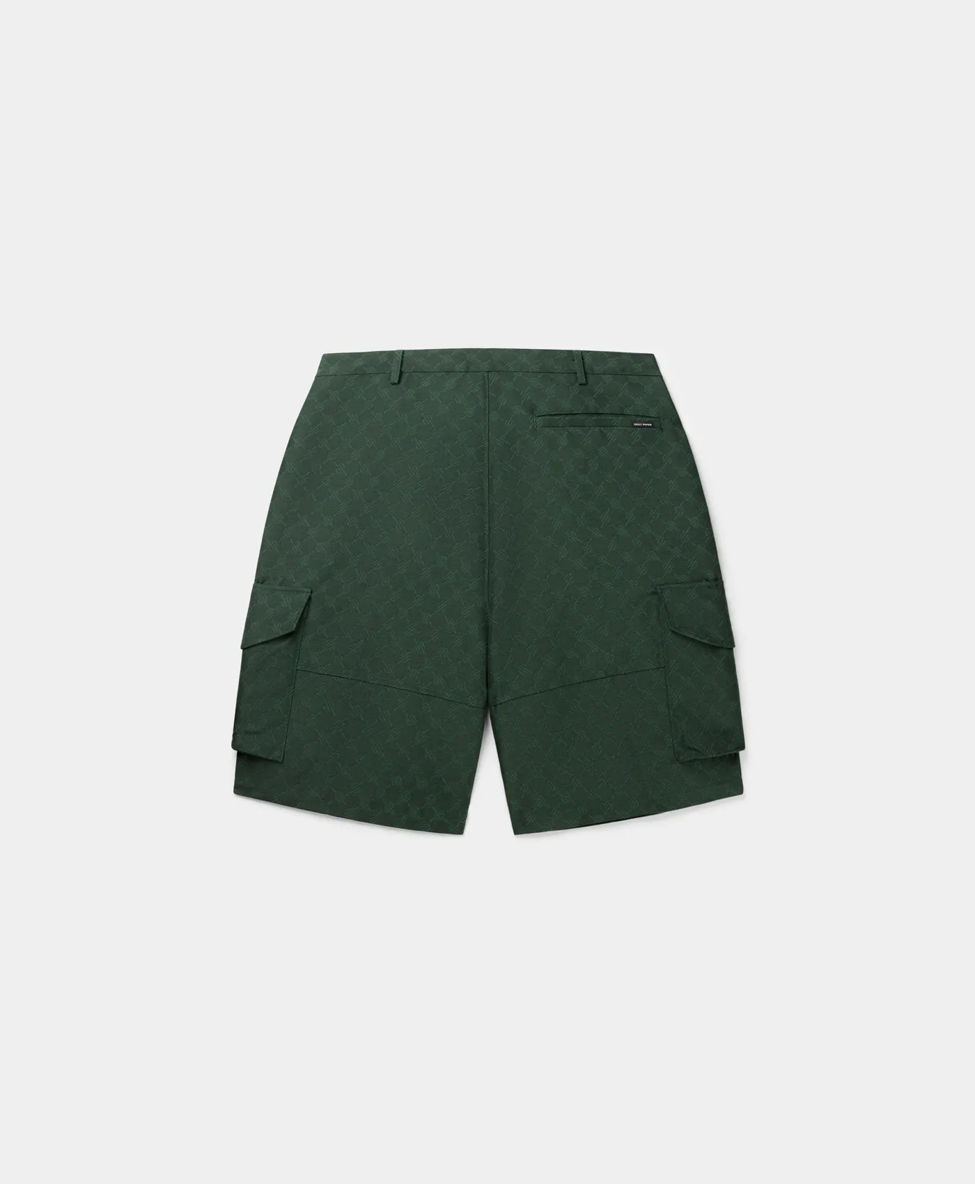 Pine Green Benji Monogram Cargo Shorts