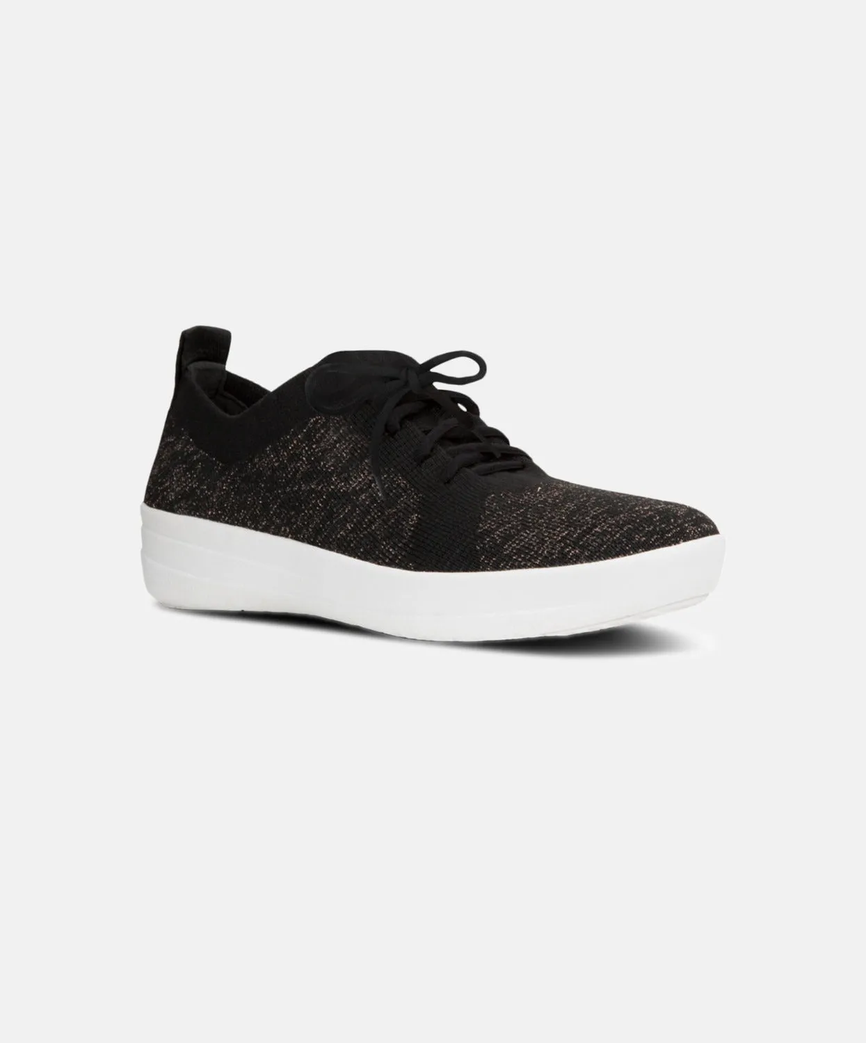 FitFlop F-Sporty Uberknit Metallic Weave Sneakers Black