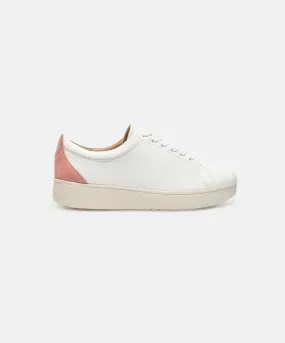 FitFlop Rally Suede-Back Sneakers Coral