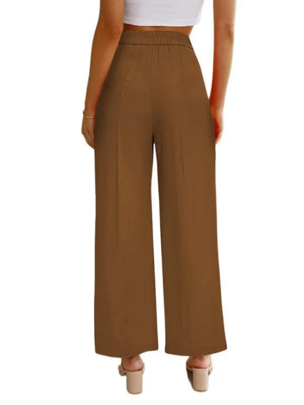 Wide Leg Women Pants With Pockets