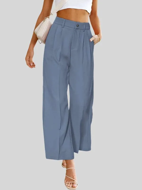 Wide Leg Women Pants With Pockets