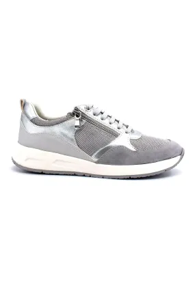 GEOX Bulmya Sneaker Donna Silver Grey D35NQA0NF14C0898