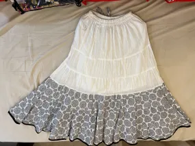 Gorgeous White Color Cotton Skirt For Women