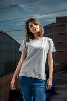 GREY COTTON T-SHIRT