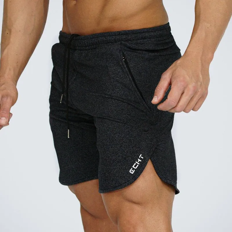 Summer Mens Slim Brand Shorts Calf-Length Fitness Sportswear