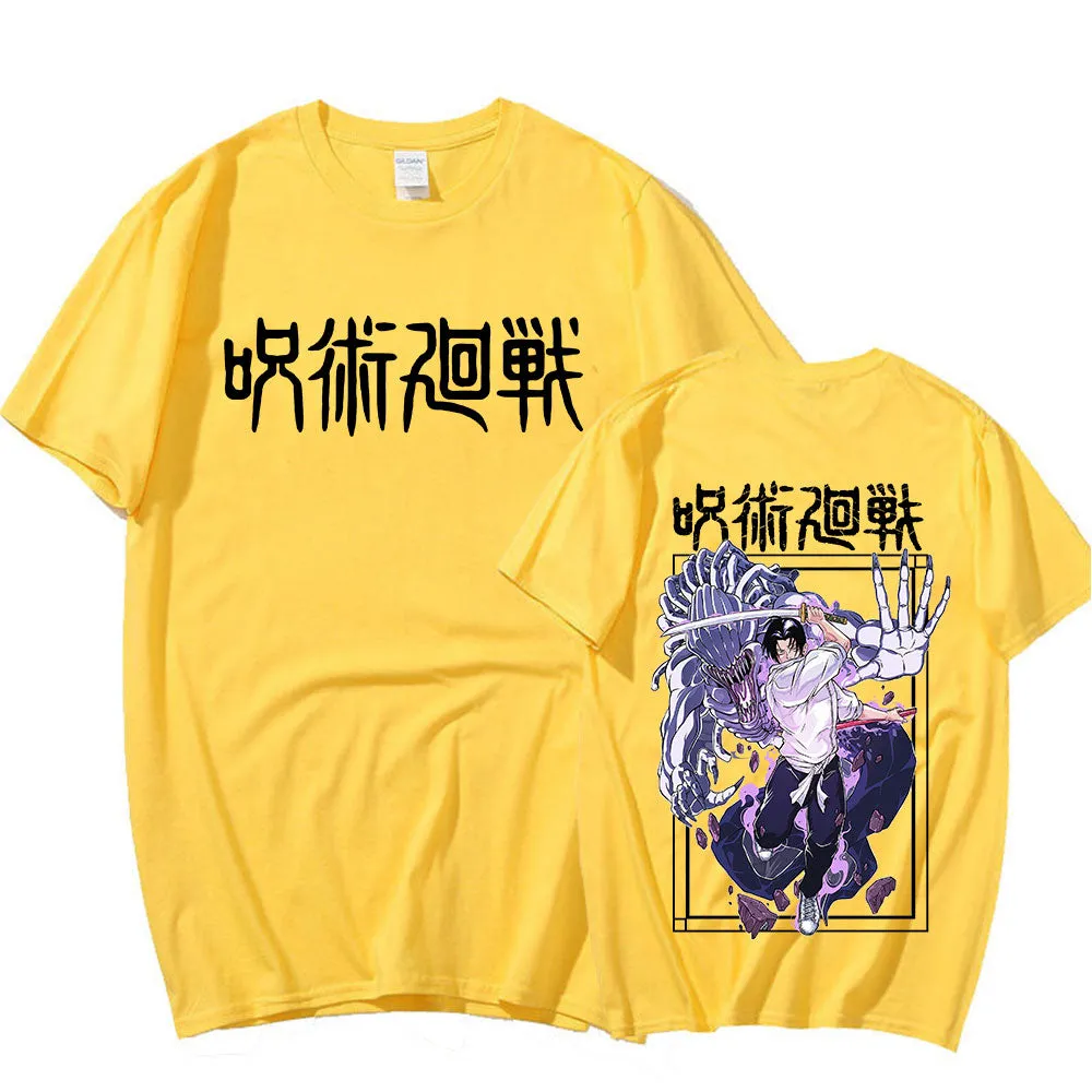 Yuta Okkotsu Graphic Anime Jujutsu Kaisen T-shirt T-shirts Short Sleeves Oversized Streetwear