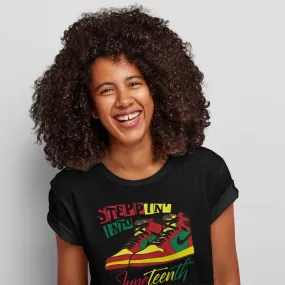 Juneteenth Shirt - Steppin Into Juneteenth - AF1 - J1