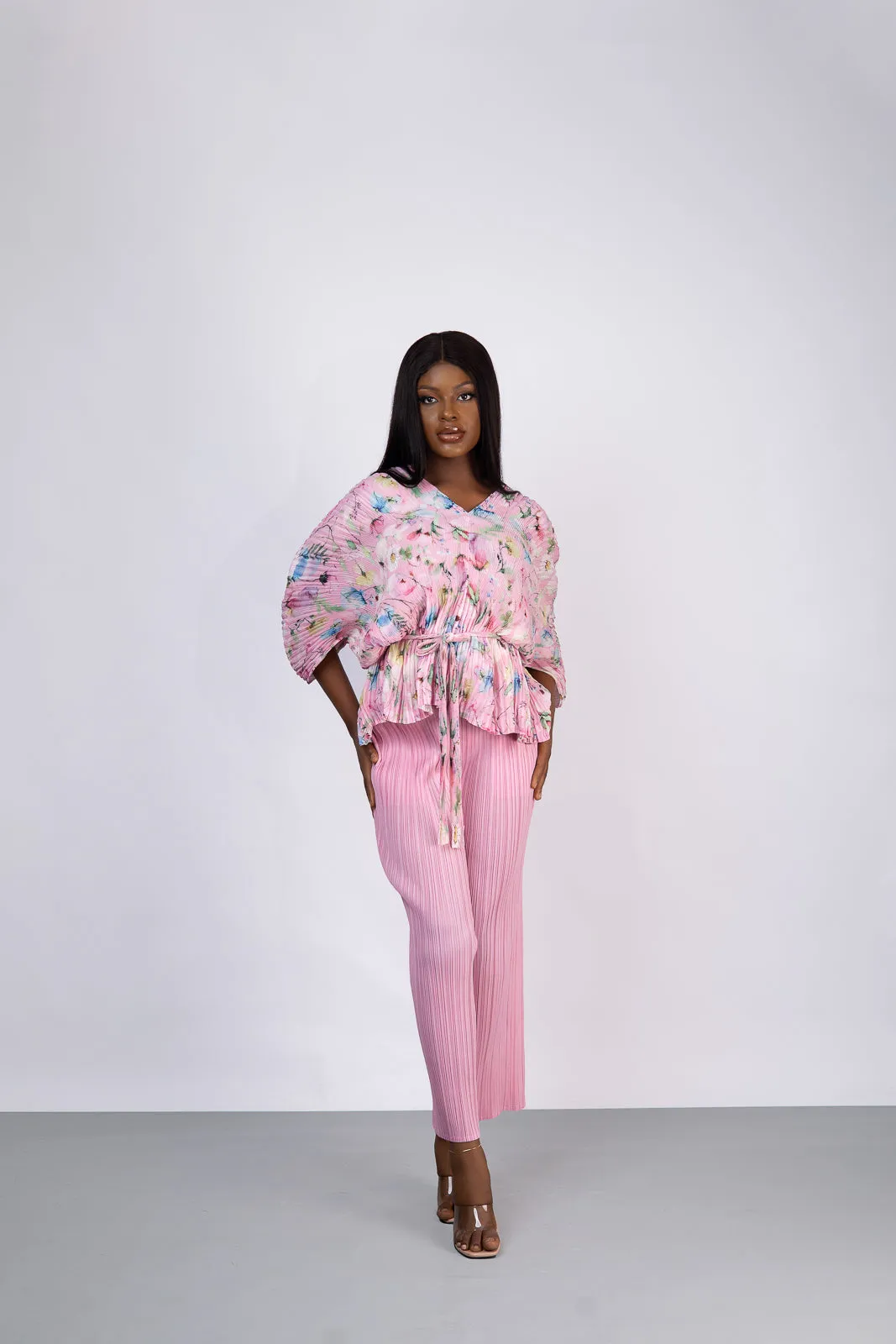 KAREN ZUKI PANT SET- PINK