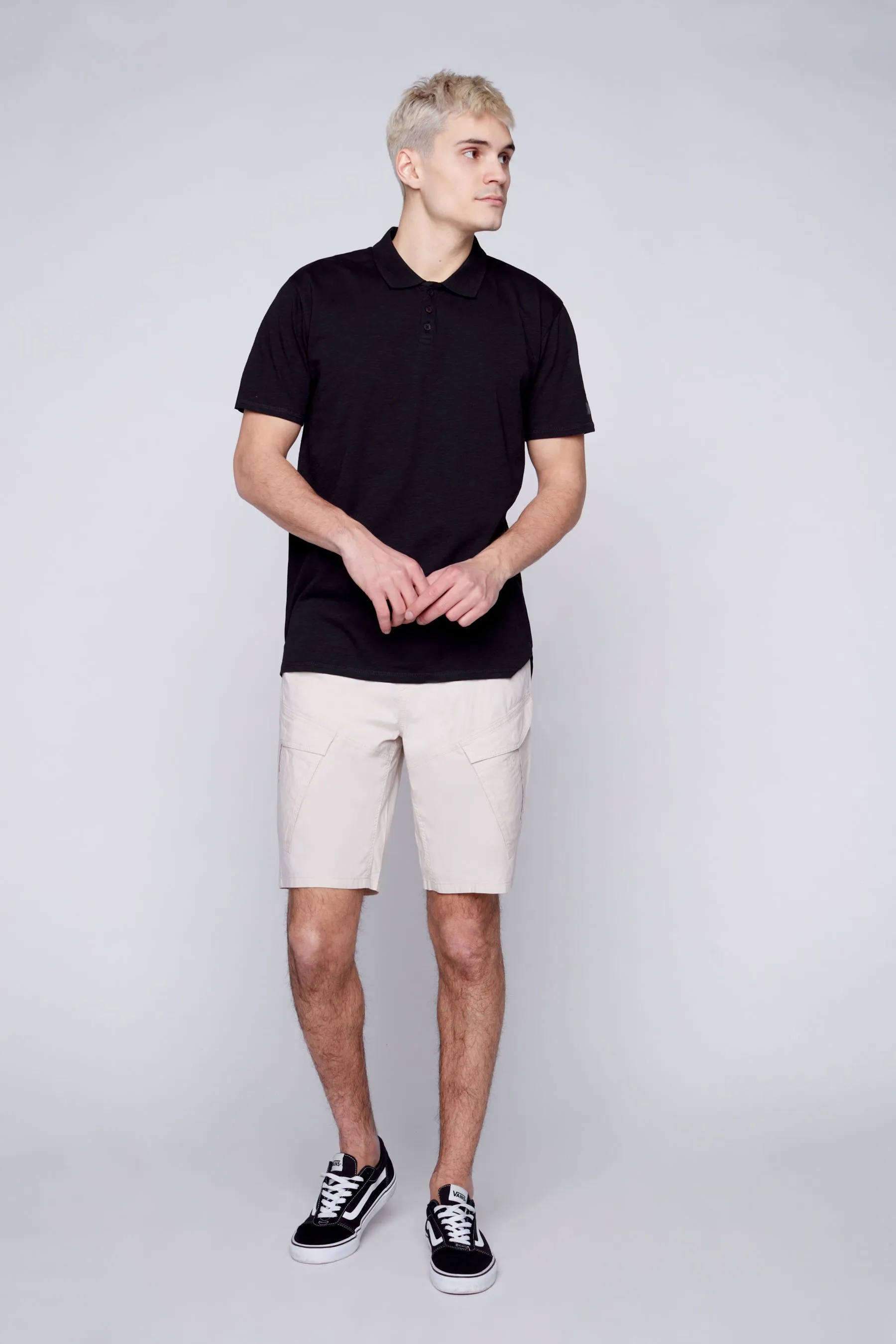 KRAVITZ - Mens Shorts With bellowed Cargo pockets - Sand