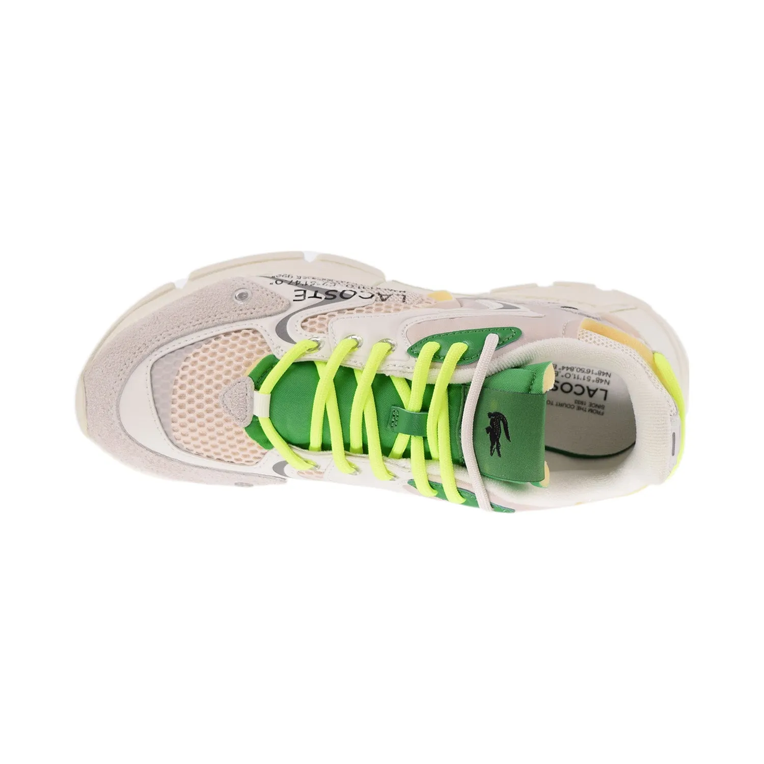 Lacoste L003 Neo Men's Shoes Off White-Green