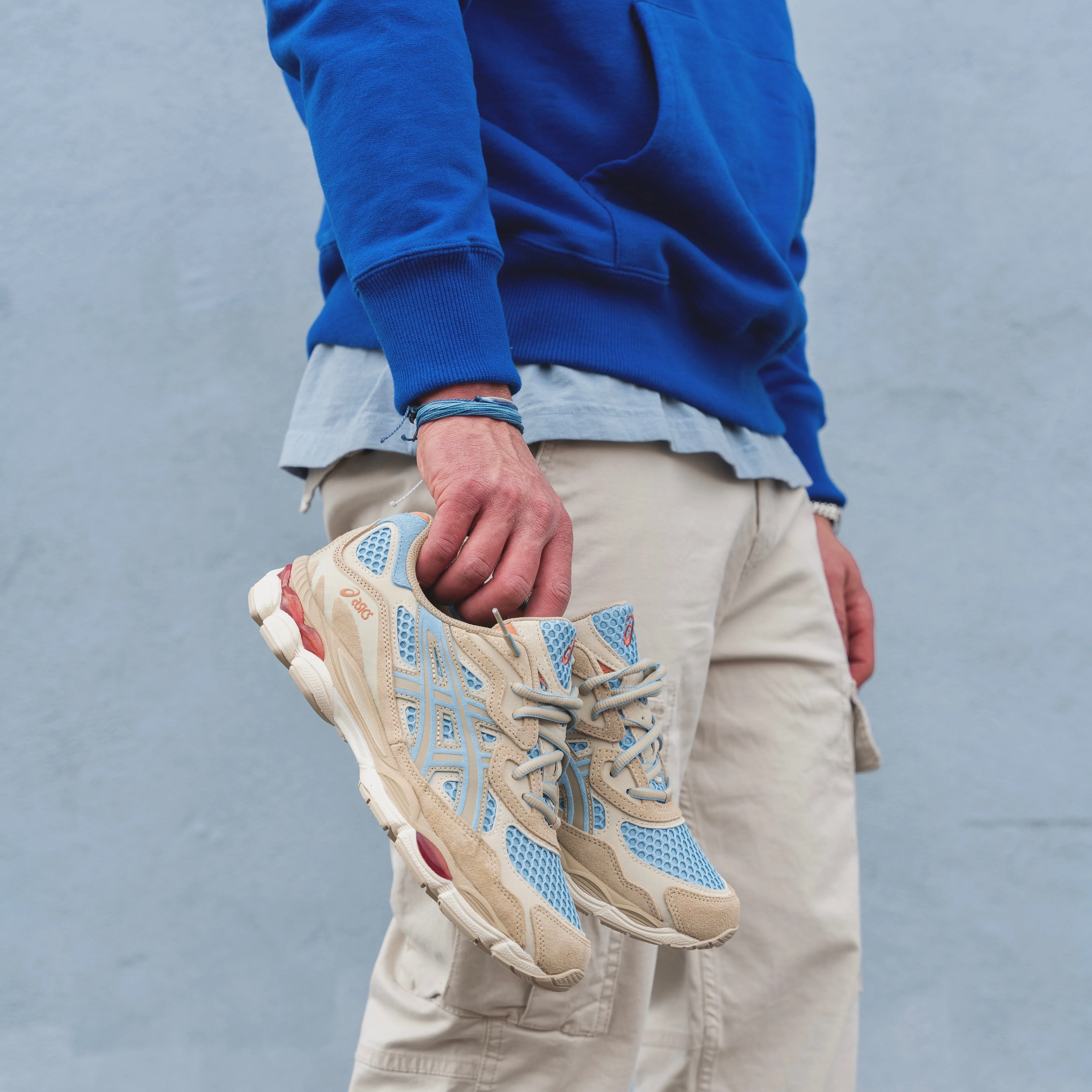 MENS ASICS | Gel- NYC  (Harbor Blue/ Wood Crepe)