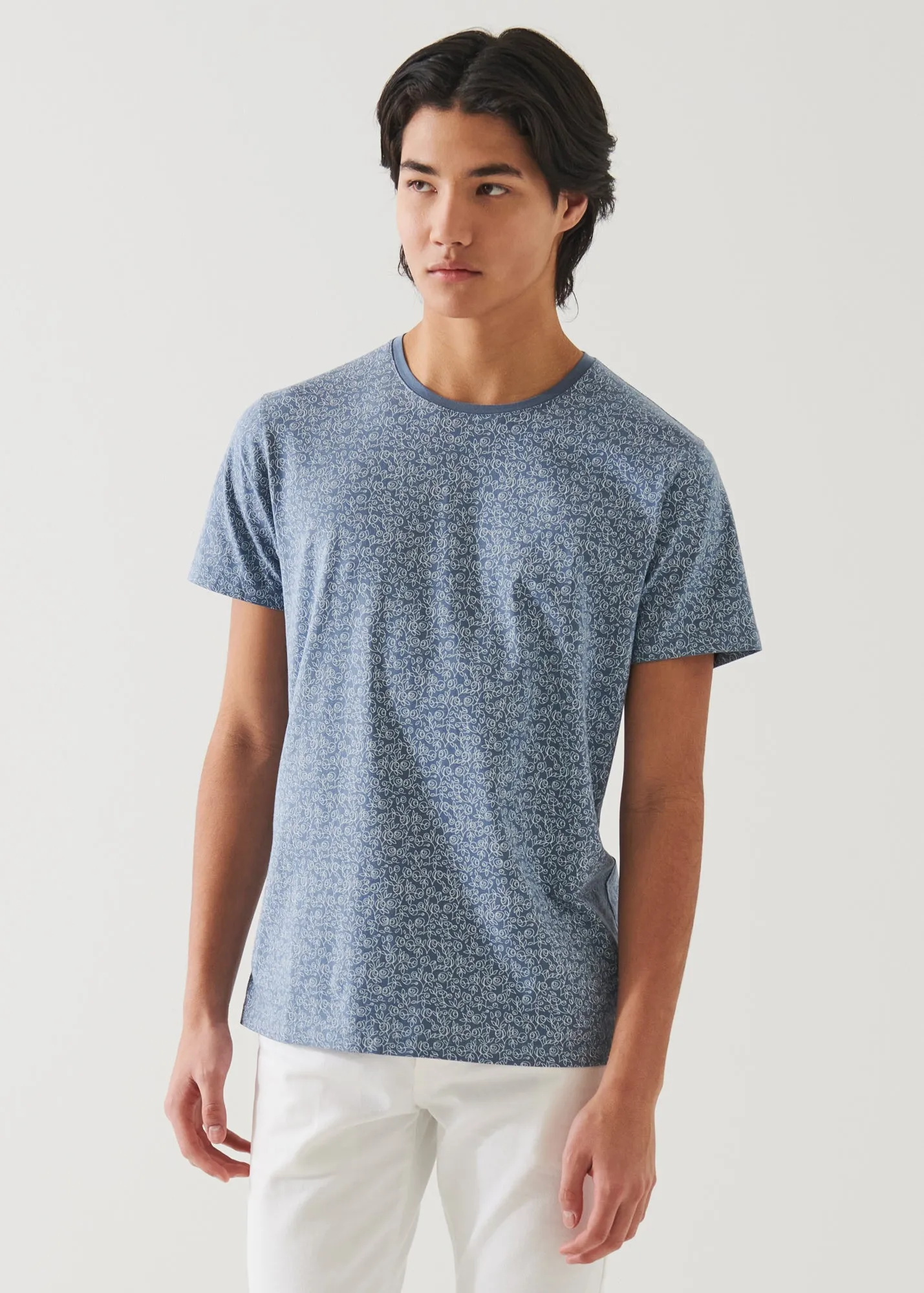 PIMA COTTON STRETCH PRINTED T-SHIRT