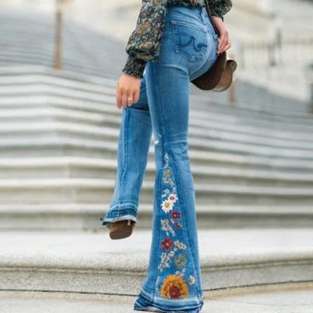 Denim Bell Bottom Jeans